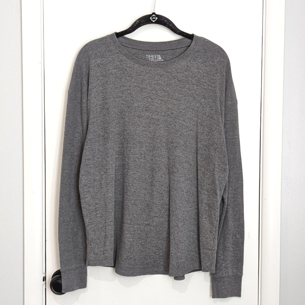 Time and Tru Waffle Knit Top